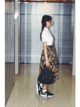 「Nike flyknit」｜Chaelia さん（レディース・165cm）の秋コーディネート