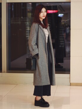 「MONKI」｜Chaelia さん（レディース・165cm）の冬コーディネート