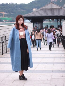 「MONKI」｜Chaelia さん（レディース・165cm）の冬コーディネート