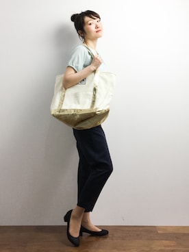 「Sara Sara（サラ サラ）のアイテム」を使った、ちばゆきZさん（レディース・157cm）の春コーディネート