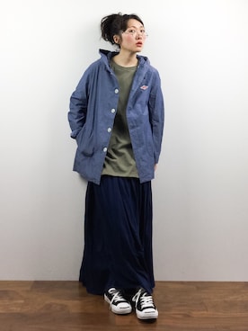 「MidiUmi（ミディウミ）のアイテム」を使った、ちばゆきZさん（レディース・157cm）の春コーディネート