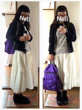 「tricot COMME des GARCONS（トリココムデギャルソン）のアイテム（ライダースジャケット）」を使った、nellnellnellさん（レディース・160cm）の春コーディネート