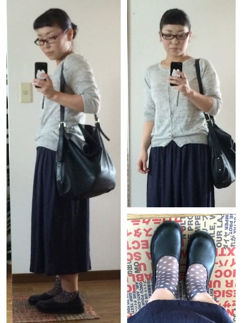 麻を着て涼しげに