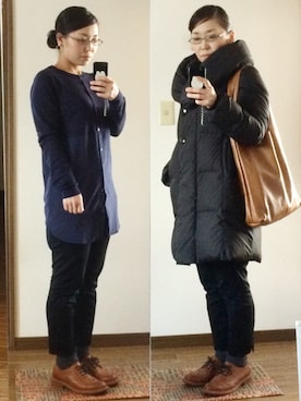 「theo（テオ）のアイテム」を使った、nellnellnellさん（レディース・160cm）の冬コーディネート