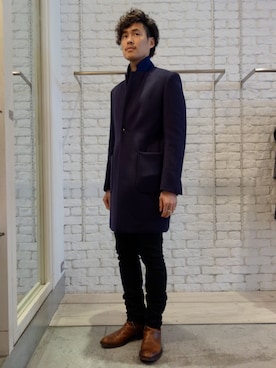 「N.HOOLYWOOD（N.ハリウッド）のアイテム（その他アウター）」を使った、ONEPAIRさん（メンズ・173cm）の秋コーディネート