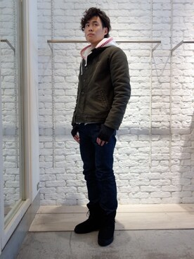 「UNDERCOVER（アンダーカバー）のアイテム（ジャケット/アウター）」を使った、ONEPAIRさん（メンズ・173cm）の秋コーディネート