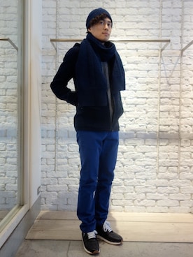 「Band of Outsiders（バンドオブアウトサイダーズ）のアイテム（ジャケット/アウター）」を使った、ONEPAIRさん（メンズ・173cm）の秋コーディネート