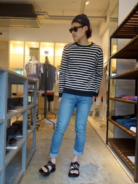N.HOOLYWOOD COMPILE LINE×Chaco コラボサンダル」の人気