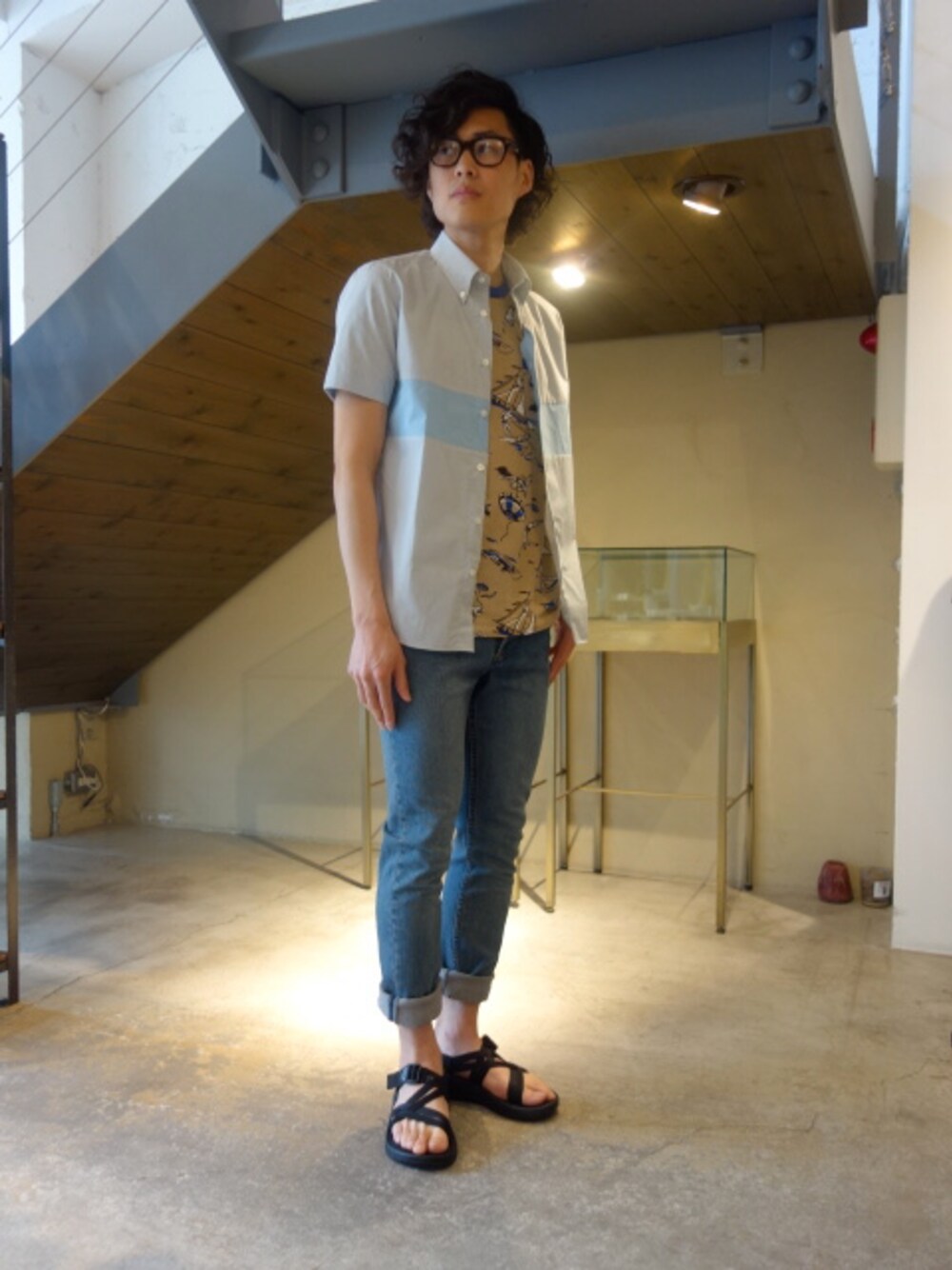 N.HOOLYWOOD COMPILE LINE×Chaco コラボサンダル」の人気