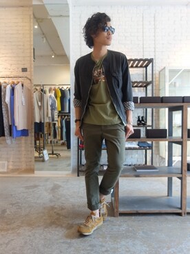 「nonnative（ノンネイティブ）のアイテム（ブルゾン）」を使った、ONEPAIRさん（メンズ・173cm）の春コーディネート