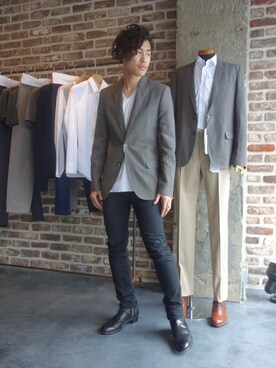 「MARTIN MARGIELA（マルタンマルジェラ）のアイテム（ジャケット/アウター）」を使った、ONEPAIRさん（メンズ・173cm）の夏コーディネート