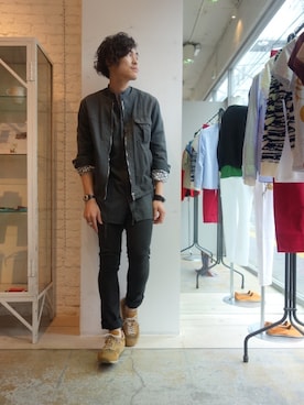 「nonnative（ノンネイティブ）のアイテム（ブルゾン）」を使った、ONEPAIRさん（メンズ・173cm）の夏コーディネート
