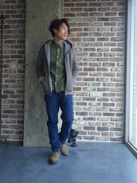 「N.HOOLYWOOD（N.ハリウッド）のアイテム（ブーツ）」を使った、ONEPAIRさん（メンズ・173cm）の夏コーディネート