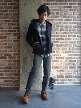 KAZUYUKI KUMAGAI KB42-008 カシミア混ムートン裏毛ZIP UP KAZUYUKI KUMAGAI KB42-008 カシミア混ムートン裏毛ZIP UP