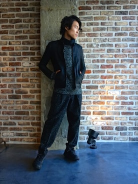 「N.HOOLYWOOD（N.ハリウッド）のアイテム（スニーカー）」を使った、ONEPAIRさん（メンズ・173cm）の秋コーディネート