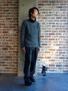 「N.HOOLYWOOD（N.ハリウッド）のアイテム（スニーカー）」を使った、ONEPAIRさん（メンズ・173cm）の秋コーディネート