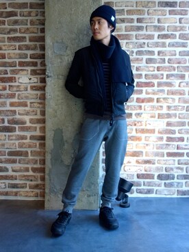 「nonnative（ノンネイティブ）のアイテム（ブルゾン）」を使った、ONEPAIRさん（メンズ・173cm）の秋コーディネート