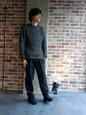 「N.HOOLYWOOD（N.ハリウッド）のアイテム（スニーカー）」を使った、ONEPAIRさん（メンズ・173cm）の秋コーディネート