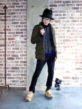 「nonnative（ノンネイティブ）のアイテム（ダウンベスト）」を使った、ONEPAIRさん（メンズ・173cm）の秋コーディネート