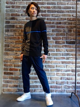 「JOHN LAWRENCE SULLIVAN（ジョンローレンスサリバン）のアイテム（シューズ）」を使った、ONEPAIRさん（メンズ・173cm）の冬コーディネート