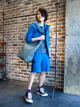 「N.HOOLYWOOD（N.ハリウッド）のアイテム（バッグ）」を使った、ONEPAIRさん（メンズ・173cm）の冬コーディネート