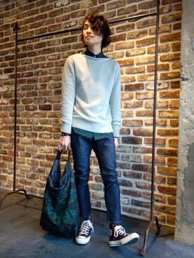 「nonnative（ノンネイティブ）のアイテム（アクセサリー）」を使った、ONEPAIRさん（メンズ・173cm）の冬コーディネート