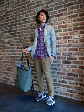 「N.HOOLYWOOD（N.ハリウッド）のアイテム（バッグ）」を使った、ONEPAIRさん（メンズ・173cm）の春コーディネート