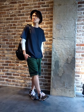 「nonnative（ノンネイティブ）のアイテム（バッグ）」を使った、ONEPAIRさん（メンズ・173cm）の春コーディネート