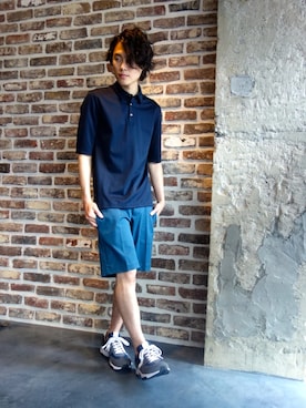 「アイテム（ポロシャツ）」を使った、ONEPAIRさん（メンズ・173cm・20代）の春コーディネート