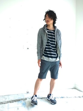 「JOHN LAWRENCE SULLIVAN（ジョンローレンスサリバン）のアイテム（その他パンツ）」を使った、ONEPAIRさん（メンズ・173cm）の春コーディネート