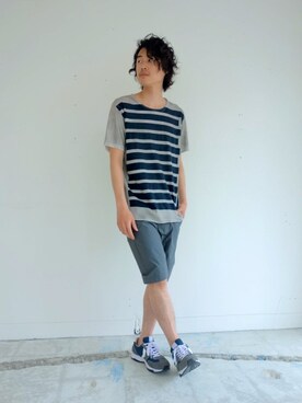 「JOHN LAWRENCE SULLIVAN（ジョンローレンスサリバン）のアイテム（その他パンツ）」を使った、ONEPAIRさん（メンズ・173cm）の春コーディネート