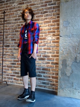 「JOHN LAWRENCE SULLIVAN（ジョンローレンスサリバン）のアイテム（その他パンツ）」を使った、ONEPAIRさん（メンズ・173cm）の夏コーディネート