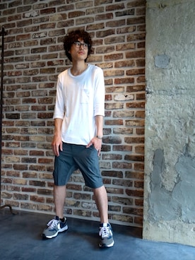 「ATTACHMENT（アタッチメント）のアイテム」を使った、ONEPAIRさん（メンズ・173cm）の夏コーディネート