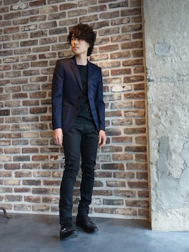 「N.HOOLYWOOD（N.ハリウッド）のアイテム（Tシャツ/カットソー）」を使った、ONEPAIRさん（メンズ・173cm）の夏コーディネート