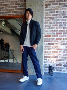 「N.HOOLYWOOD」｜「アイテム（ニットキャップ/ビーニー）」を使った、ONEPAIRさん（メンズ・173cm）の夏コーディネート