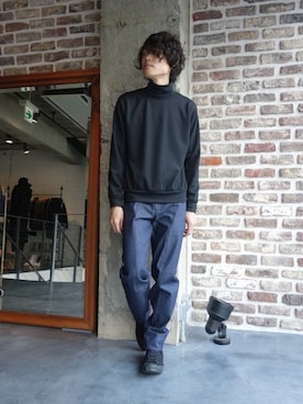 「N.HOOLYWOOD（N.ハリウッド）のアイテム（スウェット）」を使った、ONEPAIRさん（メンズ・173cm）の秋コーディネート