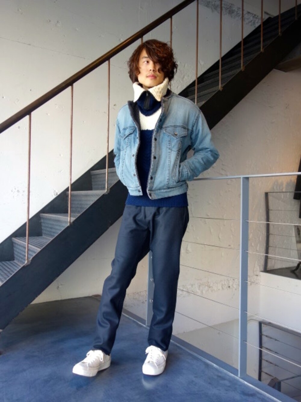 N.HOOLYWOODのノーカラージャケットを使った人気ファッション