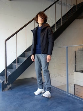 「ATTACHMENT（アタッチメント）のアイテム（ジャケット/アウター）」を使った、ONEPAIRさん（メンズ・173cm）の秋コーディネート