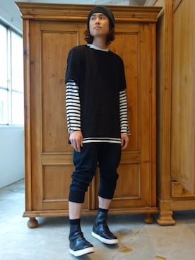 「KAZUYUKI KUMAGAI ATTACHMENT（カズユキクマガイアタッチメント）のアイテム（シャツ/ブラウス）」を使った、ONEPAIRさん（メンズ・173cm）の春コーディネート