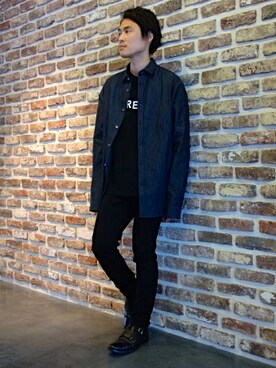 「JOHN LAWRENCE SULLIVAN（ジョンローレンスサリバン）のアイテム（その他パンツ）」を使った、ONEPAIRさん（メンズ・173cm）の春コーディネート