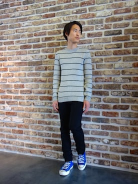 「JOHN LAWRENCE SULLIVAN（ジョンローレンスサリバン）のアイテム（その他パンツ）」を使った、ONEPAIRさん（メンズ・173cm）の春コーディネート