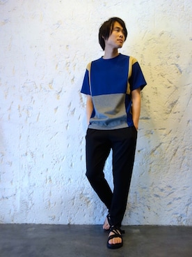 「N.HOOLYWOOD（N.ハリウッド）のアイテム（サンダル）」を使った、ONEPAIRさん（メンズ・173cm）の春コーディネート