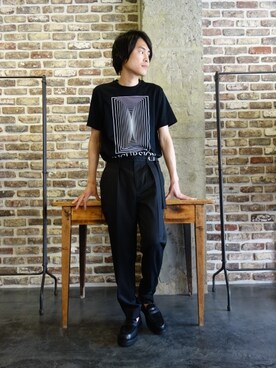 「JOHN LAWRENCE SULLIVAN」｜「アイテム（その他シューズ）」を使った、ONEPAIRさん（メンズ・173cm）の春コーディネート