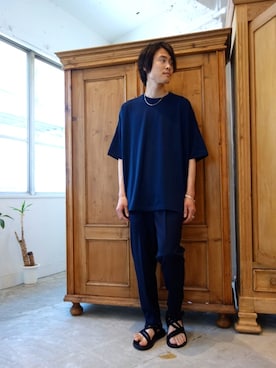 「N.HOOLYWOOD（N.ハリウッド）のアイテム（サンダル）」を使った、ONEPAIRさん（メンズ・173cm）の春コーディネート