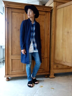 「nonnative（ノンネイティブ）のアイテム（サンダル）」を使った、ONEPAIRさん（メンズ・173cm）の夏コーディネート