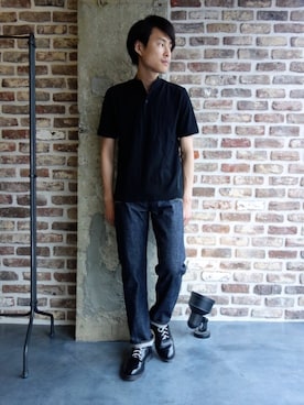 「TAKAHIROMIYASHITATheSoloIst.（タカヒロミヤシタザソロイスト）のアイテム（Tシャツ/カットソー）」を使った、ONEPAIRさん（メンズ・173cm）の夏コーディネート