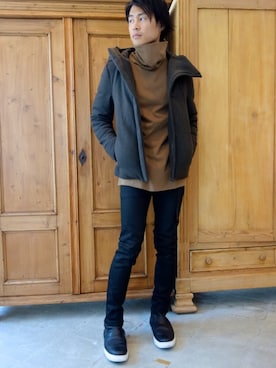「JOHN LAWRENCE SULLIVAN」｜「アイテム（ダウンジャケット/コート）」を使った、ONEPAIRさん（メンズ・173cm）の夏コーディネート