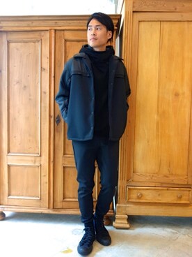「N.HOOLYWOOD（N.ハリウッド）のアイテム（ブルゾン）」を使った、ONEPAIRさん（メンズ・173cm）の秋コーディネート