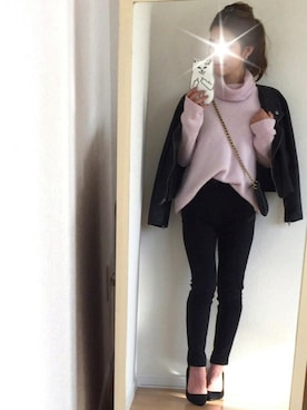 「TWNROOM（ツインルーム）のアイテム」を使った、さやさん（レディース・158cm）の秋コーディネート
