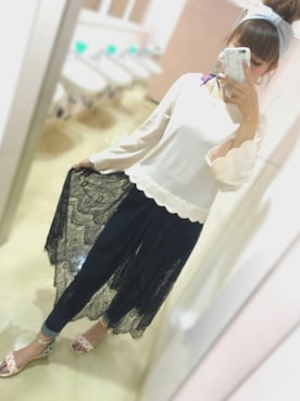 「GRL（グレイル）のアイテム（ピアス（両耳用））」を使った、しーさん（レディース・156cm）の春コーディネート